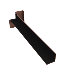 Internal Corner Black Ash 300mm