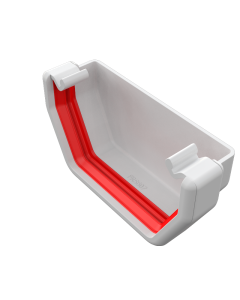 External Stop End White Square Freeflow