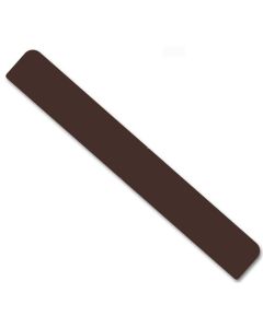 300mm Fascia End Cap Leather Brown Freefoam Colormax