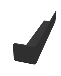 300mm Fascia Corner Black Freefoam Colormax