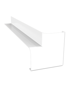 300mm Internal Fascia Corner White Freefoam