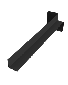 300mm Internal Fascia Corner Black Freefoam Colormax