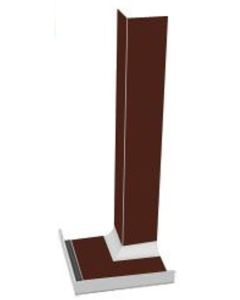 300mm Internal Fascia Corner Leather Brown