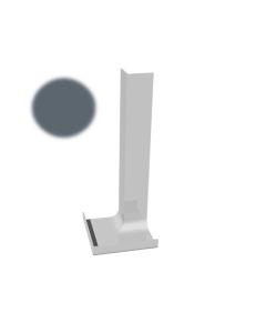 300mm Internal Fascia Corner Dark Grey Freefoam Colormax *