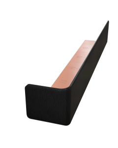 Fascia Corner Black Ash 300mm 