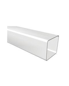 4M Downpipe White Square 