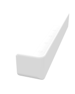 300mm Fascia Corner White
