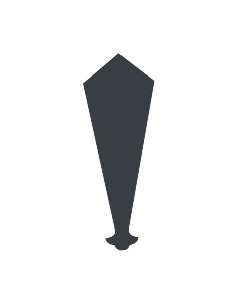 Finial Anthracite Grey 340mm Freefoam Colormax