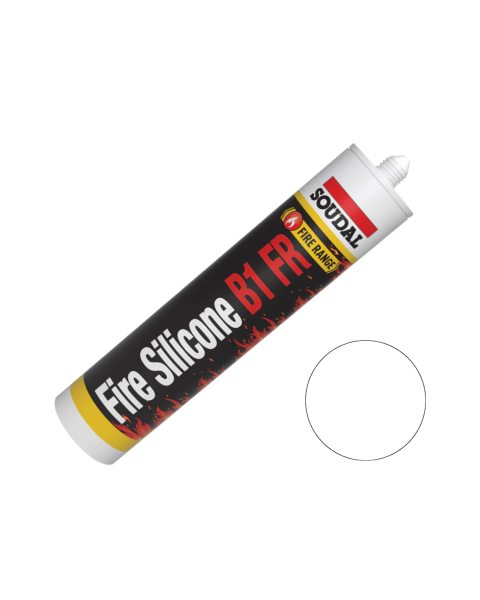 Fire Rated Neutral Silicone B1 white BS476(20) 4Hr Soudal *